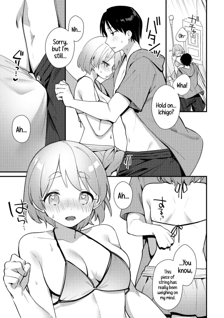 A Time My Futanari Girlfriend's Swimsuit Tormented Me | Futanari Kanojo no Mizugi ni Komara Sareru Kai porn comic picture 15