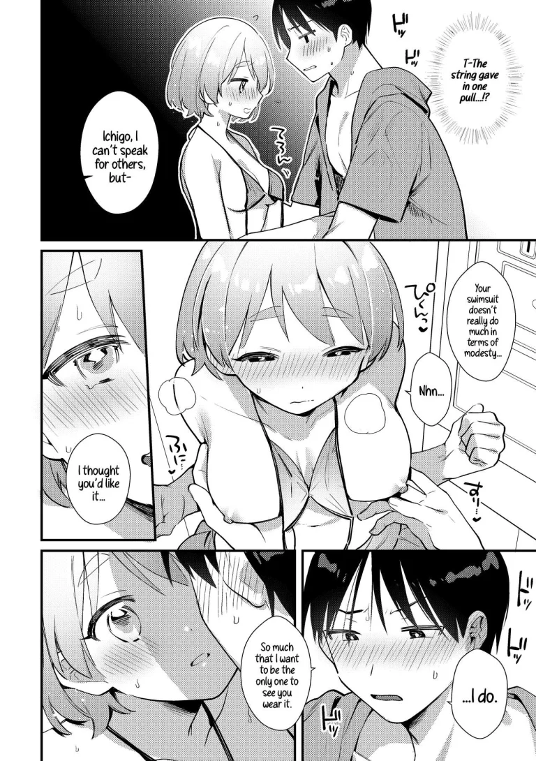 A Time My Futanari Girlfriend's Swimsuit Tormented Me | Futanari Kanojo no Mizugi ni Komara Sareru Kai porn comic picture 16