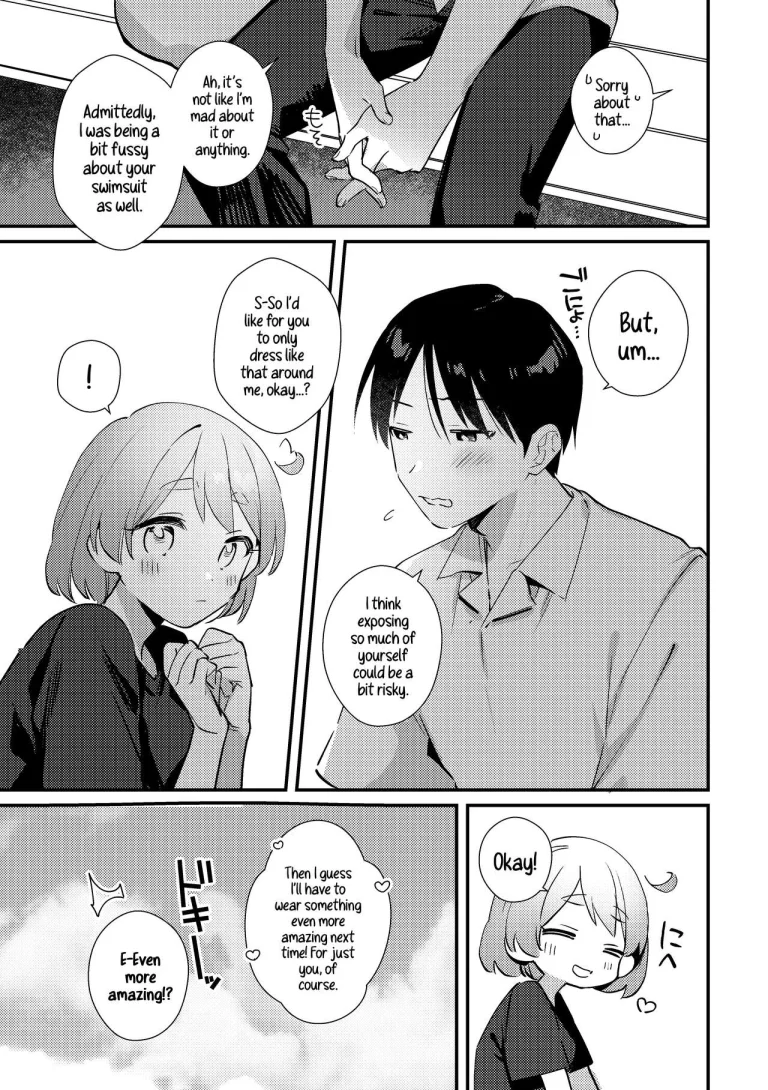 A Time My Futanari Girlfriend's Swimsuit Tormented Me | Futanari Kanojo no Mizugi ni Komara Sareru Kai porn comic picture 25