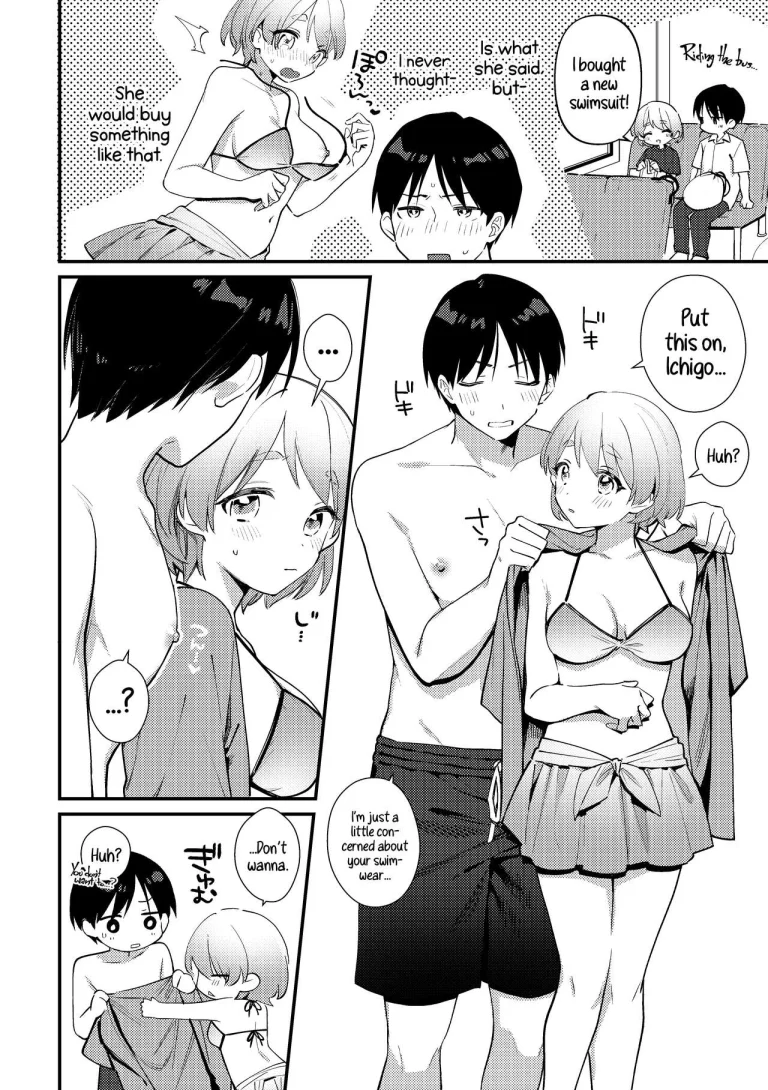 A Time My Futanari Girlfriend's Swimsuit Tormented Me | Futanari Kanojo no Mizugi ni Komara Sareru Kai porn comic picture 4