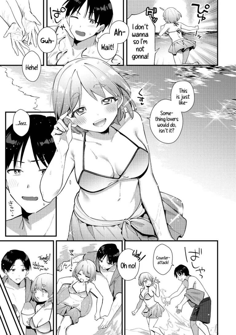 A Time My Futanari Girlfriend's Swimsuit Tormented Me | Futanari Kanojo no Mizugi ni Komara Sareru Kai porn comic picture 5