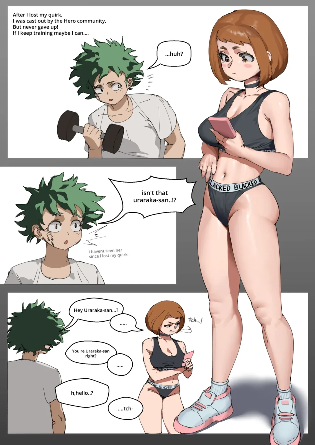 After Deku lost his quirk porn comic picture 1