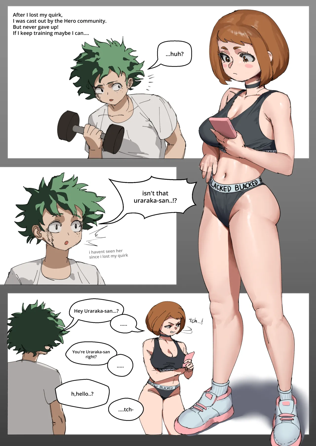 After Deku lost his quirk porn comic picture 1