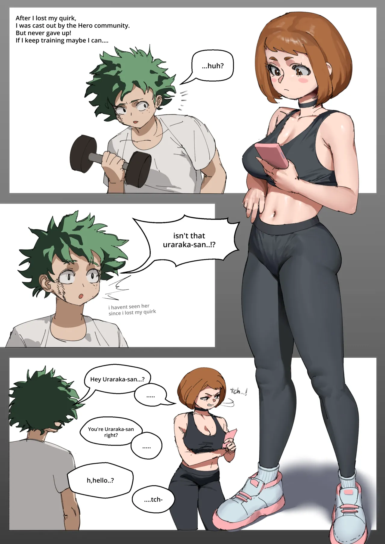 After Deku lost his quirk porn comic picture 7