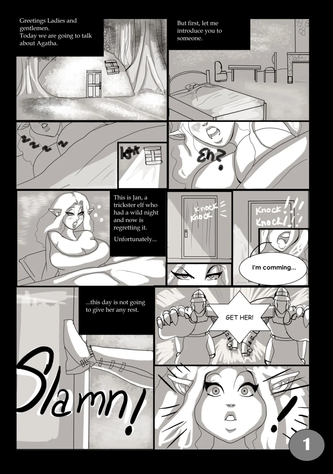Agatha the old hag porn comic picture 1