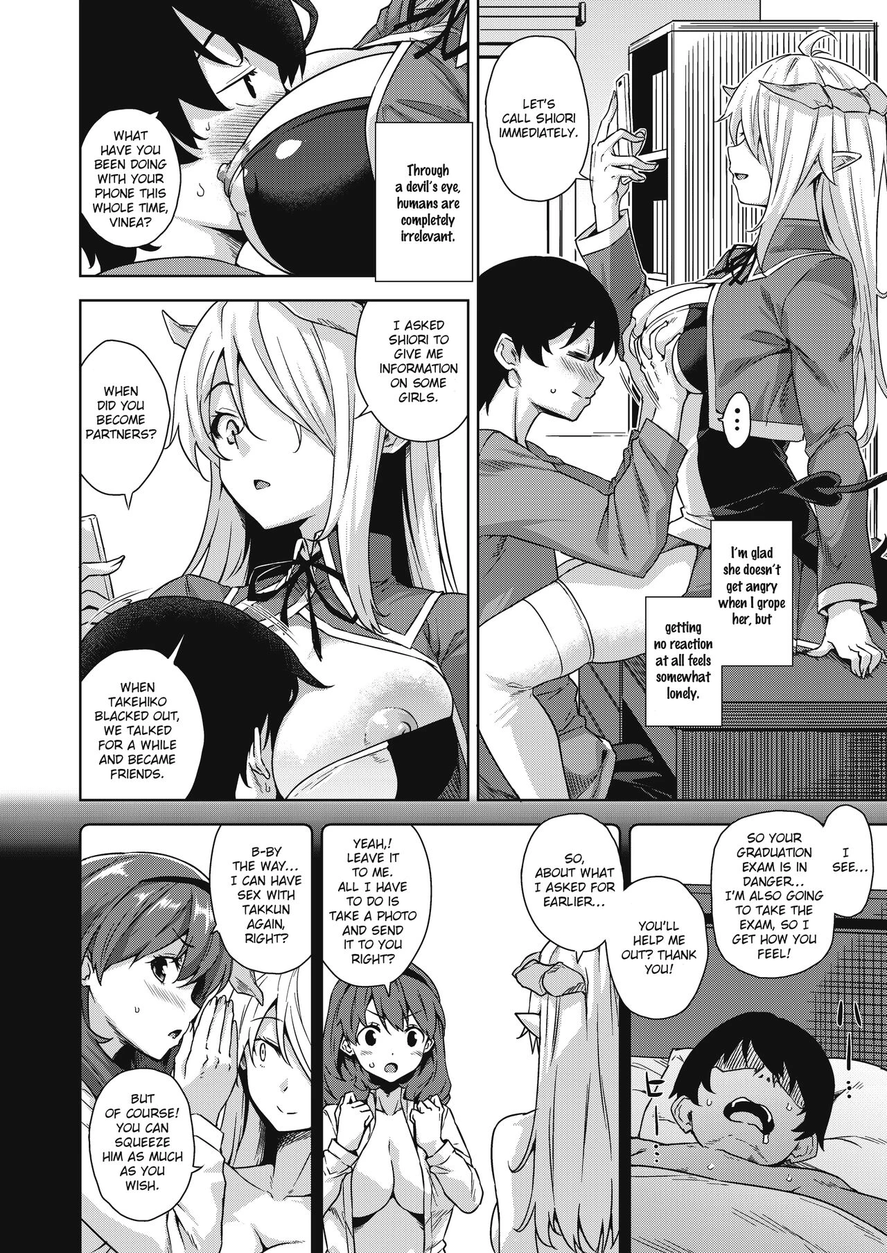 Akuma de JK -Makai Appli de Harem Shiken- porn comic picture 25