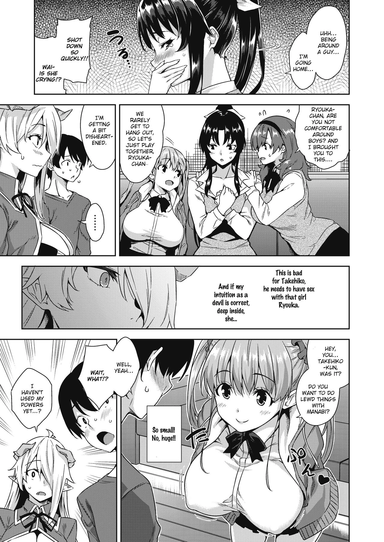 Akuma de JK -Makai Appli de Harem Shiken- porn comic picture 28