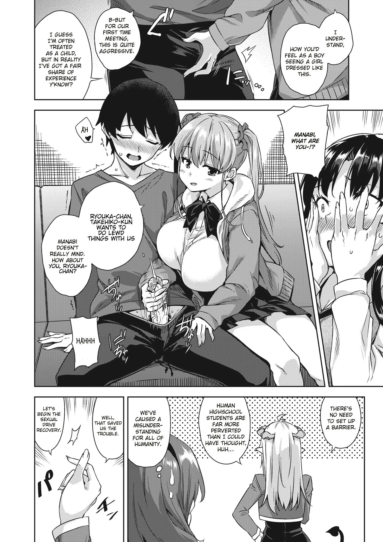 Akuma de JK -Makai Appli de Harem Shiken- porn comic picture 29