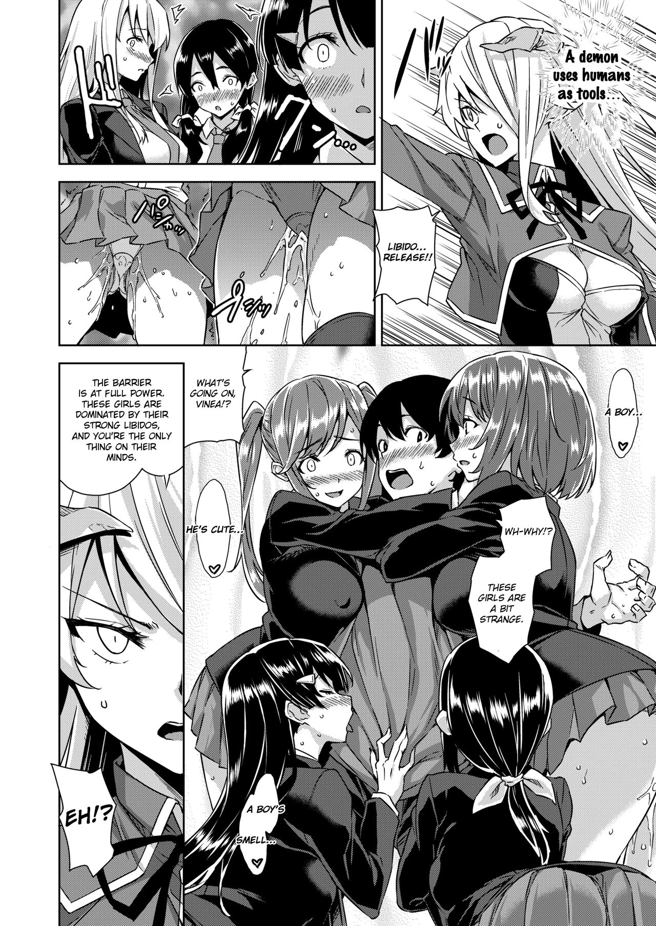 Akuma de JK -Makai Appli de Harem Shiken- porn comic picture 47