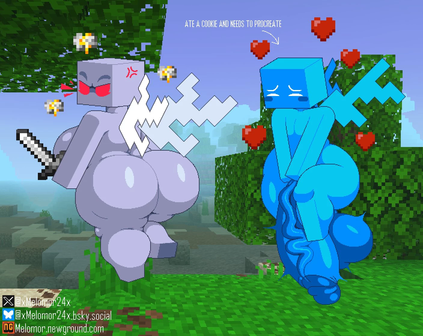 Alley and Vex porn comic picture 1