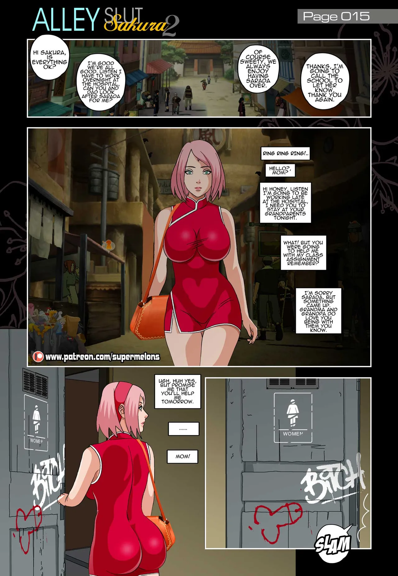 Alley Slut Sakura 2 porn comic picture 16