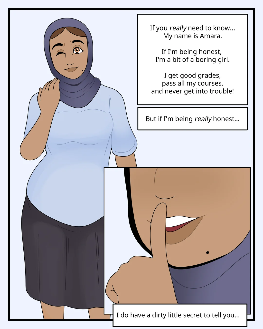 Amara's Dirty Secret porn comic picture 1
