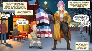 Android 18 Christmas porn comic picture 1
