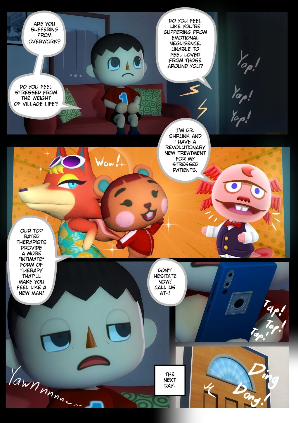 Ankha Professional Therapy porn comic picture 2