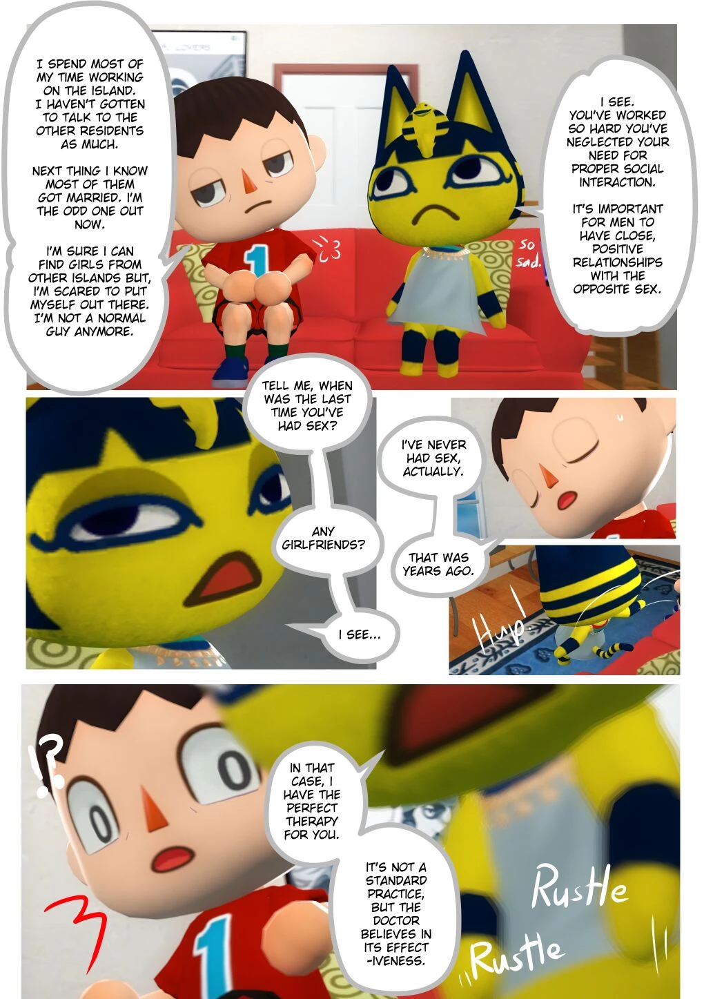 Ankha Professional Therapy porn comic picture 4