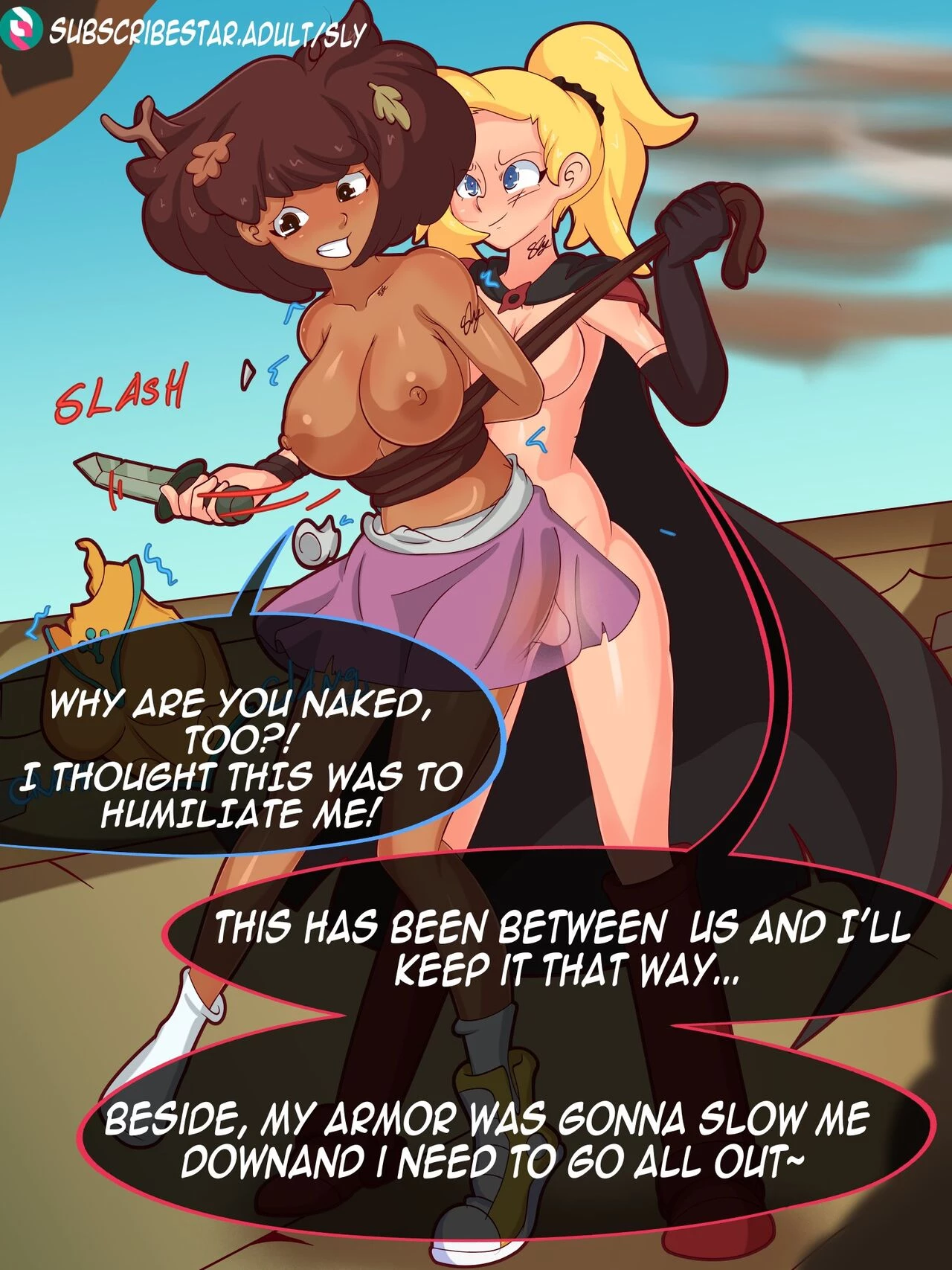 Anne captured by Sasha porn comic picture 3