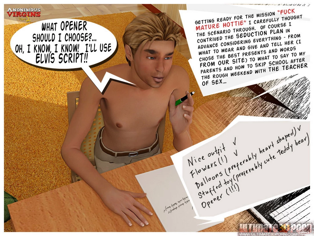 Anonymous Virgins 2- Sex Lesson porn comic picture 4