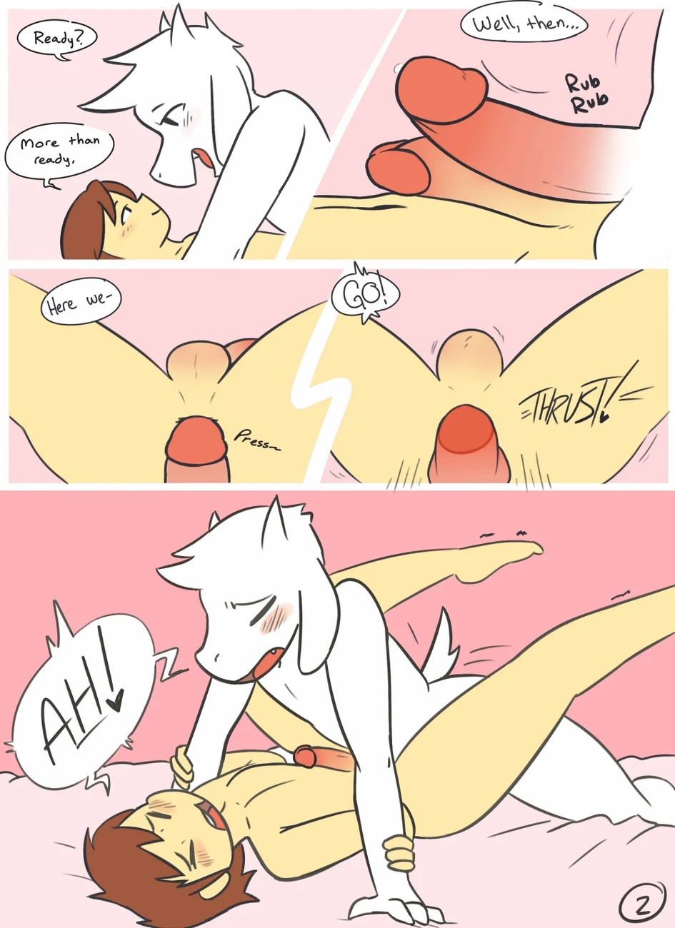 Asriel x Frisk porn comic picture 2