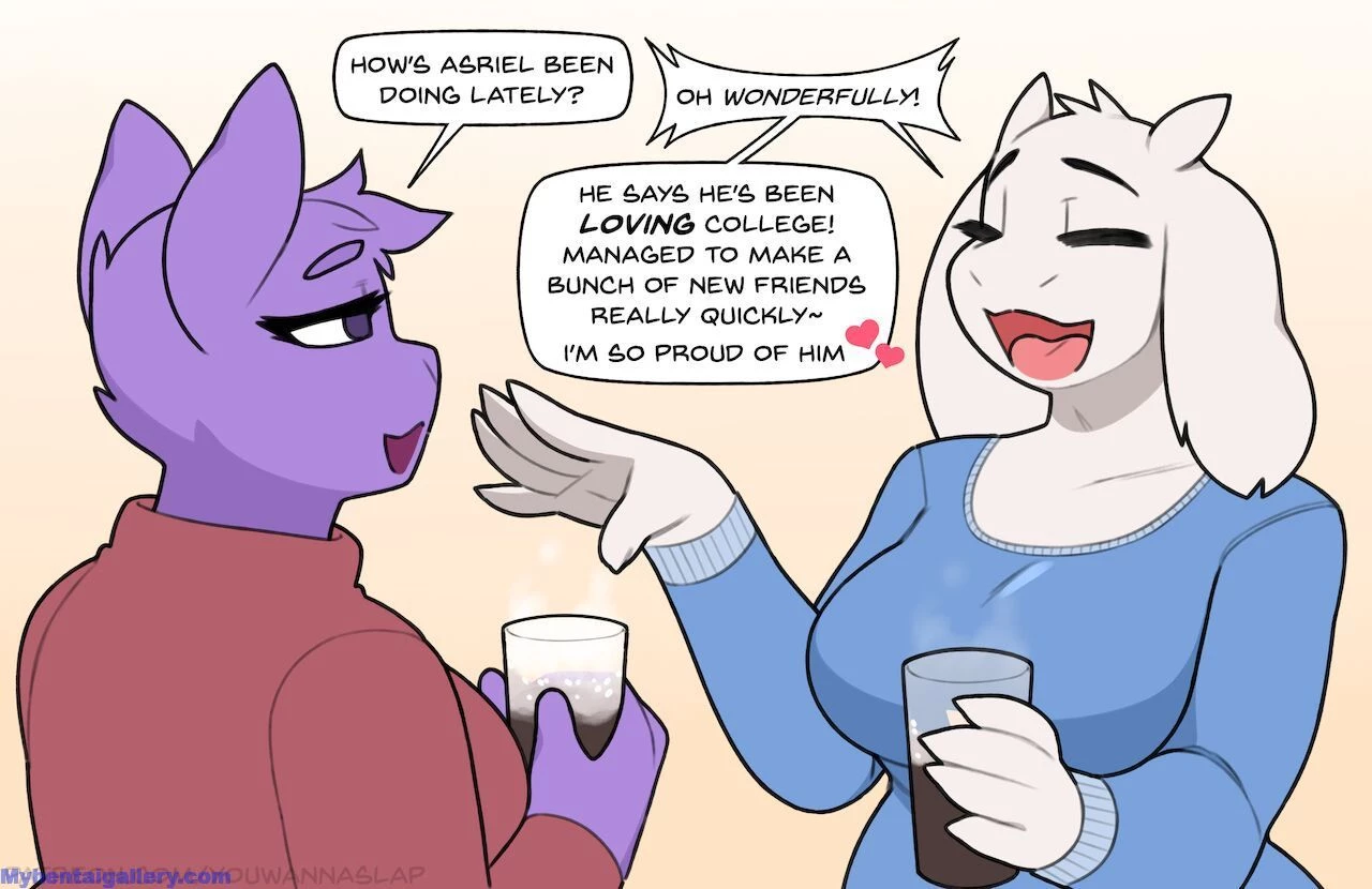 Assriel in college porn comic picture 1