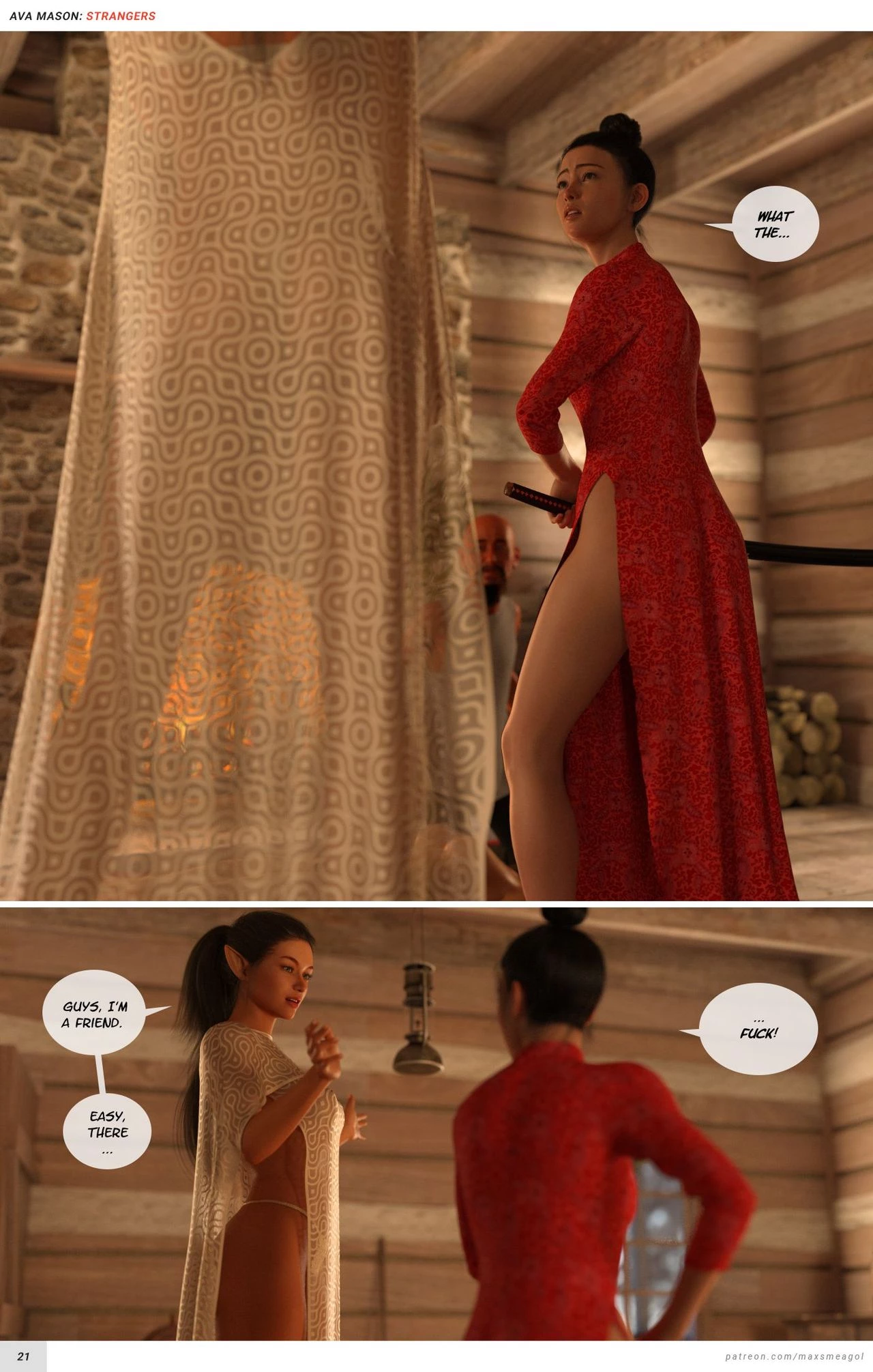 Ava Mason's - Strangers porn comic picture 22