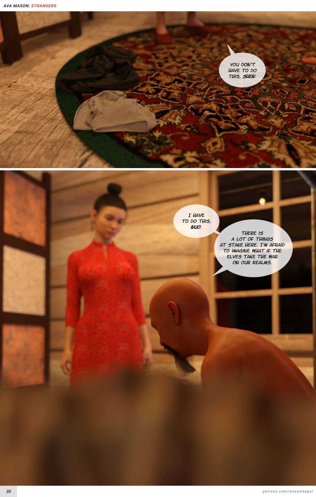 Ava Mason's - Strangers porn comic picture 31