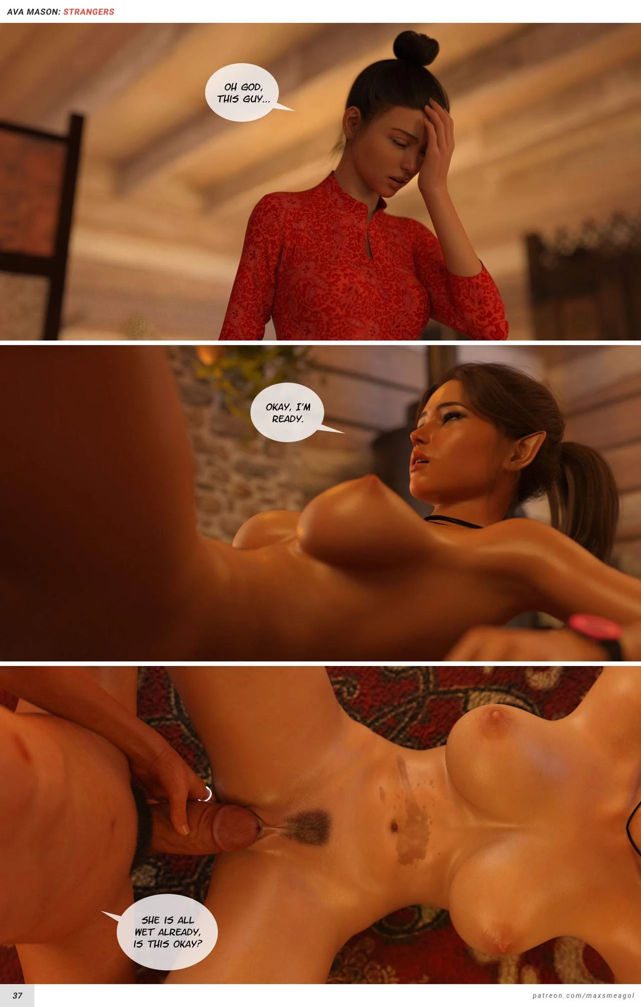 Ava Mason's - Strangers porn comic picture 38