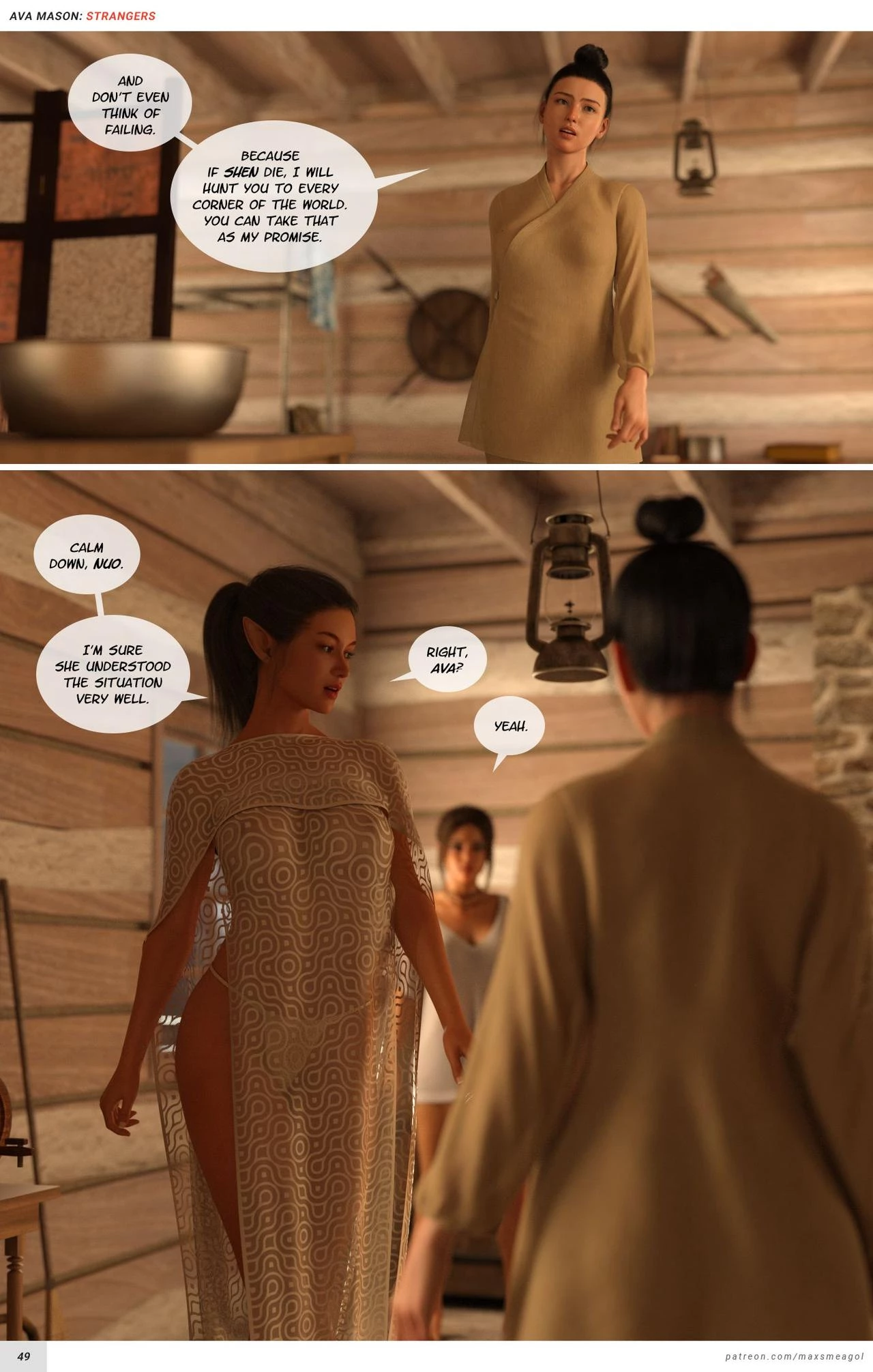 Ava Mason's - Strangers porn comic picture 50