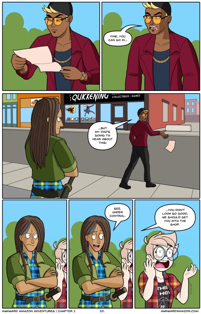 Awkward Amazon Adventures porn comic picture 11