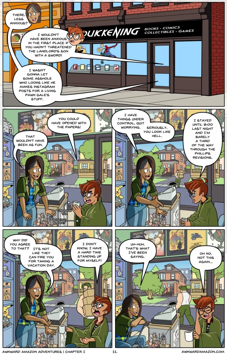Awkward Amazon Adventures porn comic picture 12