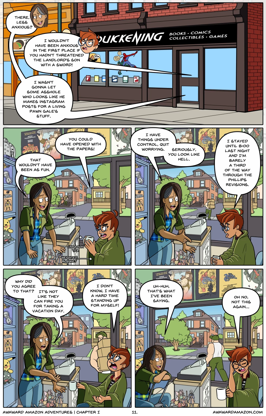 Awkward Amazon Adventures porn comic picture 12
