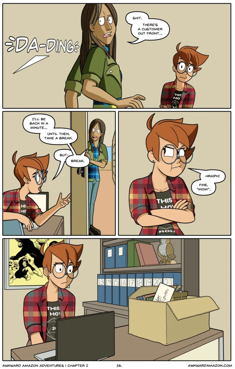 Awkward Amazon Adventures porn comic picture 17
