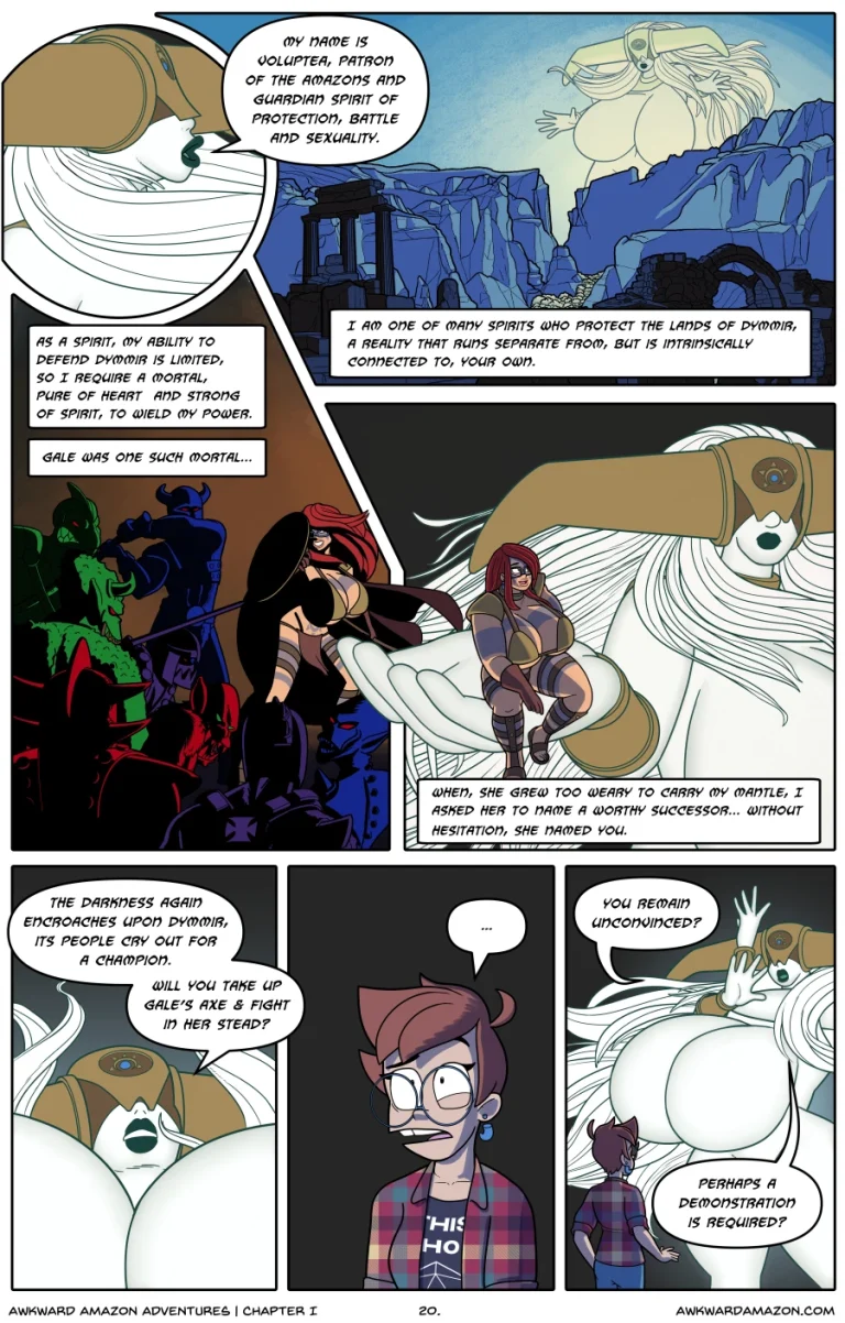 Awkward Amazon Adventures porn comic picture 21
