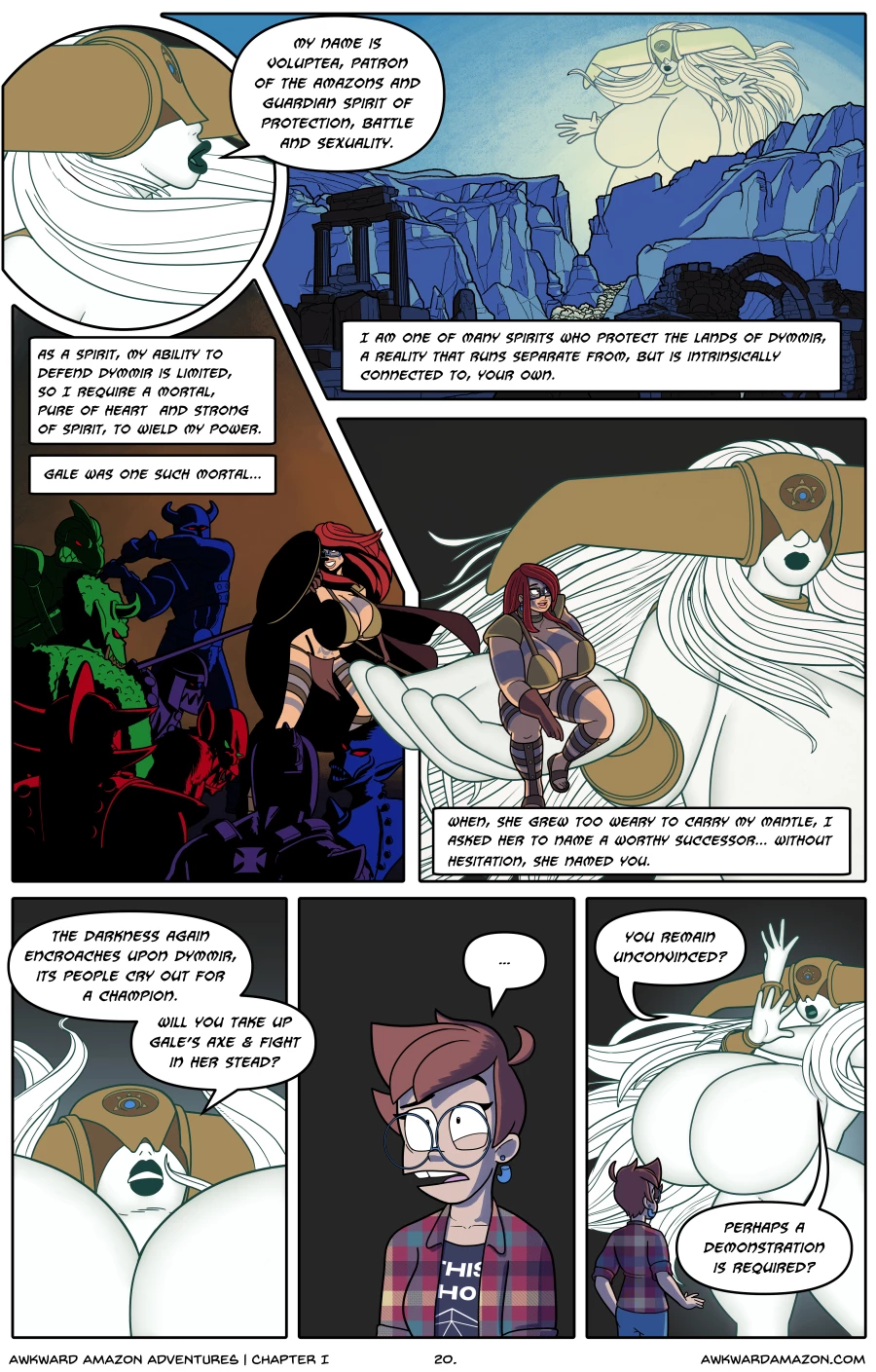 Awkward Amazon Adventures porn comic picture 21