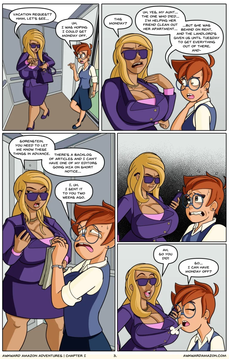 Awkward Amazon Adventures porn comic picture 4