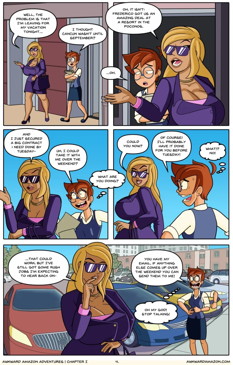 Awkward Amazon Adventures porn comic picture 5