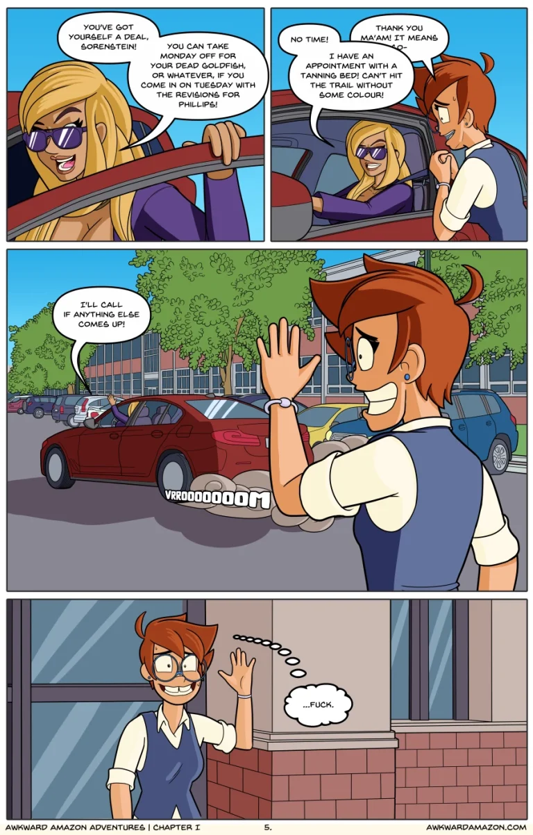 Awkward Amazon Adventures porn comic picture 6