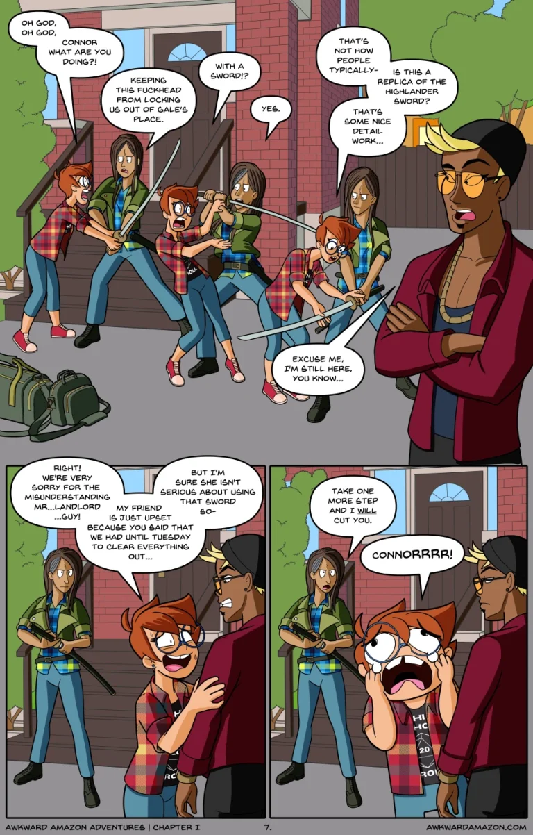 Awkward Amazon Adventures porn comic picture 8