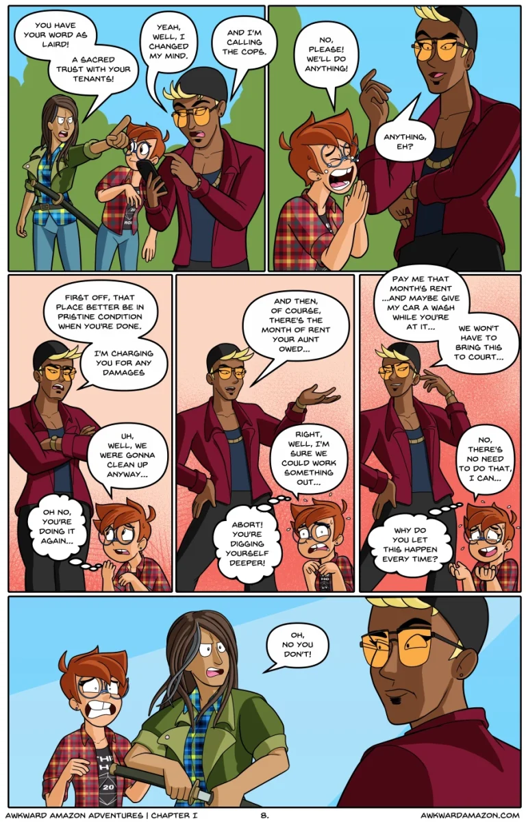 Awkward Amazon Adventures porn comic picture 9