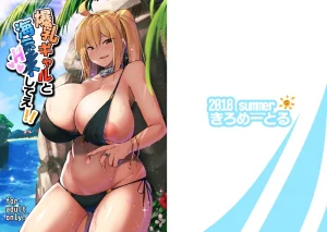 Bakunyuu Gal to Umi H Shitee!! porn comic picture 1