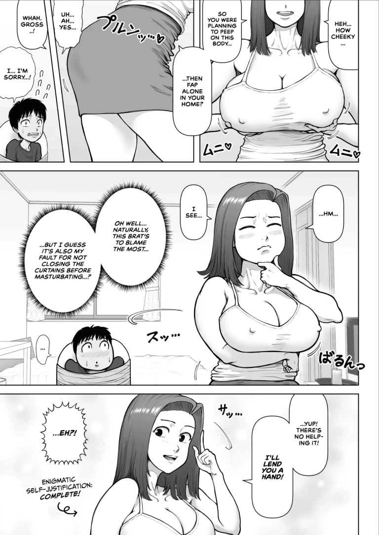 Bakunyuu Onee-san to Asedaku Sex Shimakutta Hanashi | How I Had Intense, Sweaty Sex With An Extremely Busty Onee-san [Engli porn comic picture 9