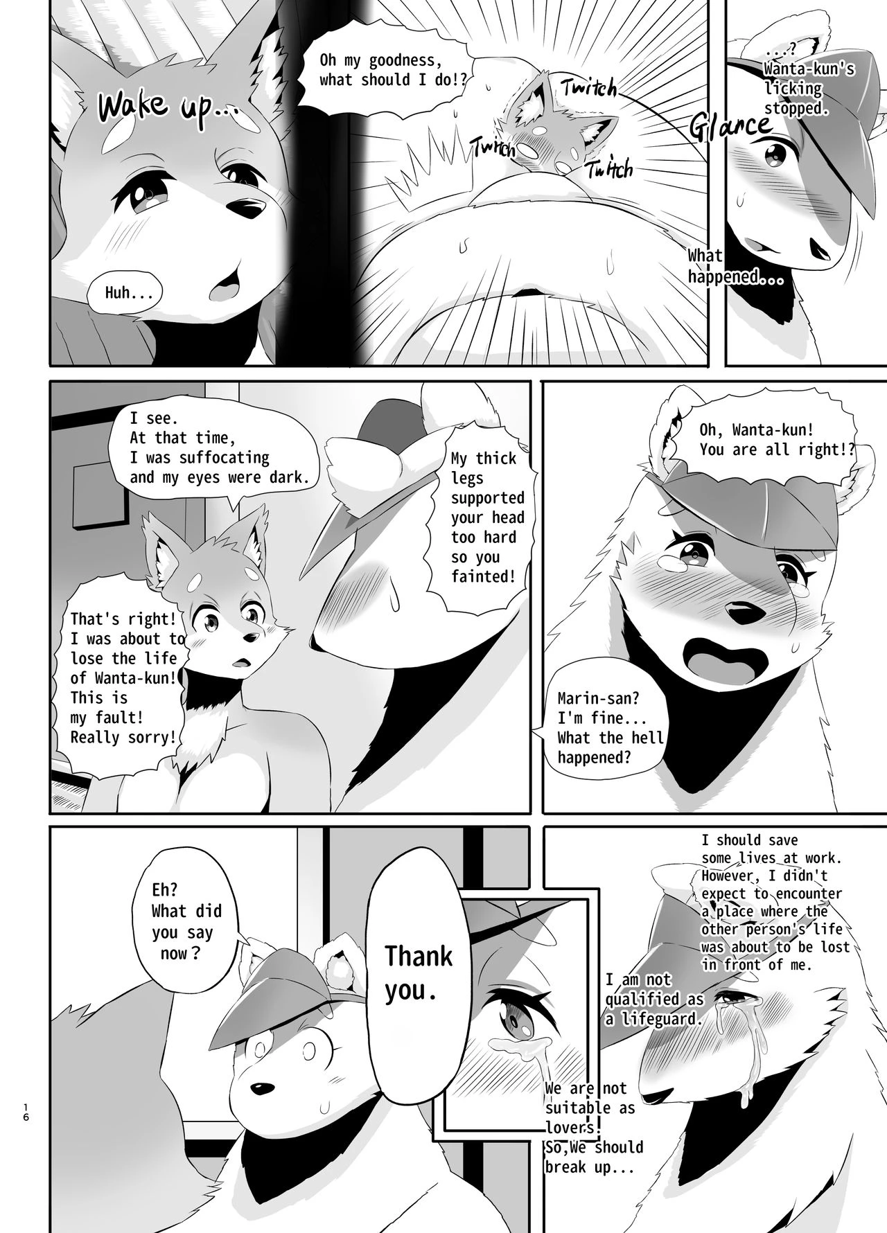 Beach Life Guard 30years old Polar bear woman First love | Kaihinkyumeishi Misoji Shirokumaonna Hajimete no Koi porn comic picture 16