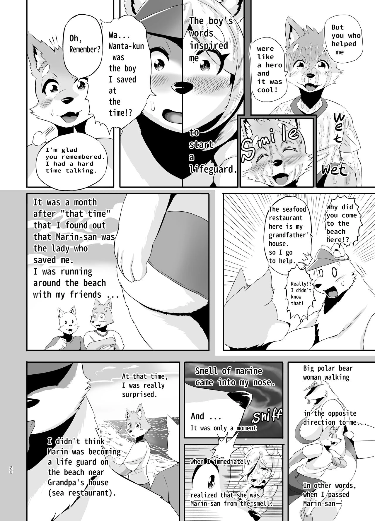 Beach Life Guard 30years old Polar bear woman First love | Kaihinkyumeishi Misoji Shirokumaonna Hajimete no Koi porn comic picture 20