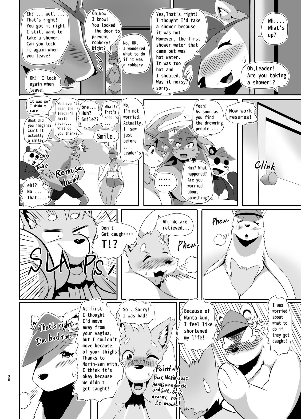 Beach Life Guard 30years old Polar bear woman First love | Kaihinkyumeishi Misoji Shirokumaonna Hajimete no Koi porn comic picture 36