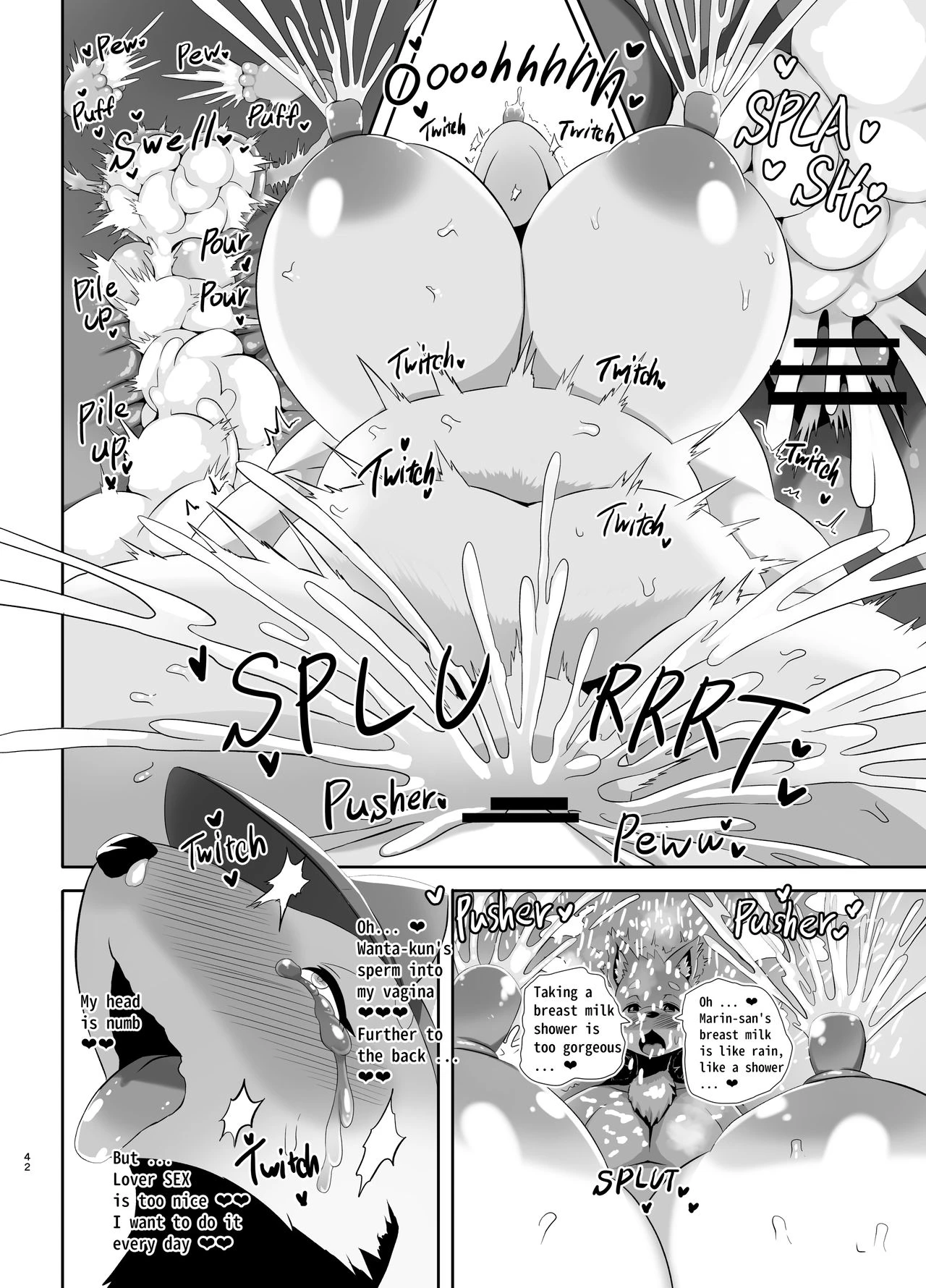 Beach Life Guard 30years old Polar bear woman First love | Kaihinkyumeishi Misoji Shirokumaonna Hajimete no Koi porn comic picture 42