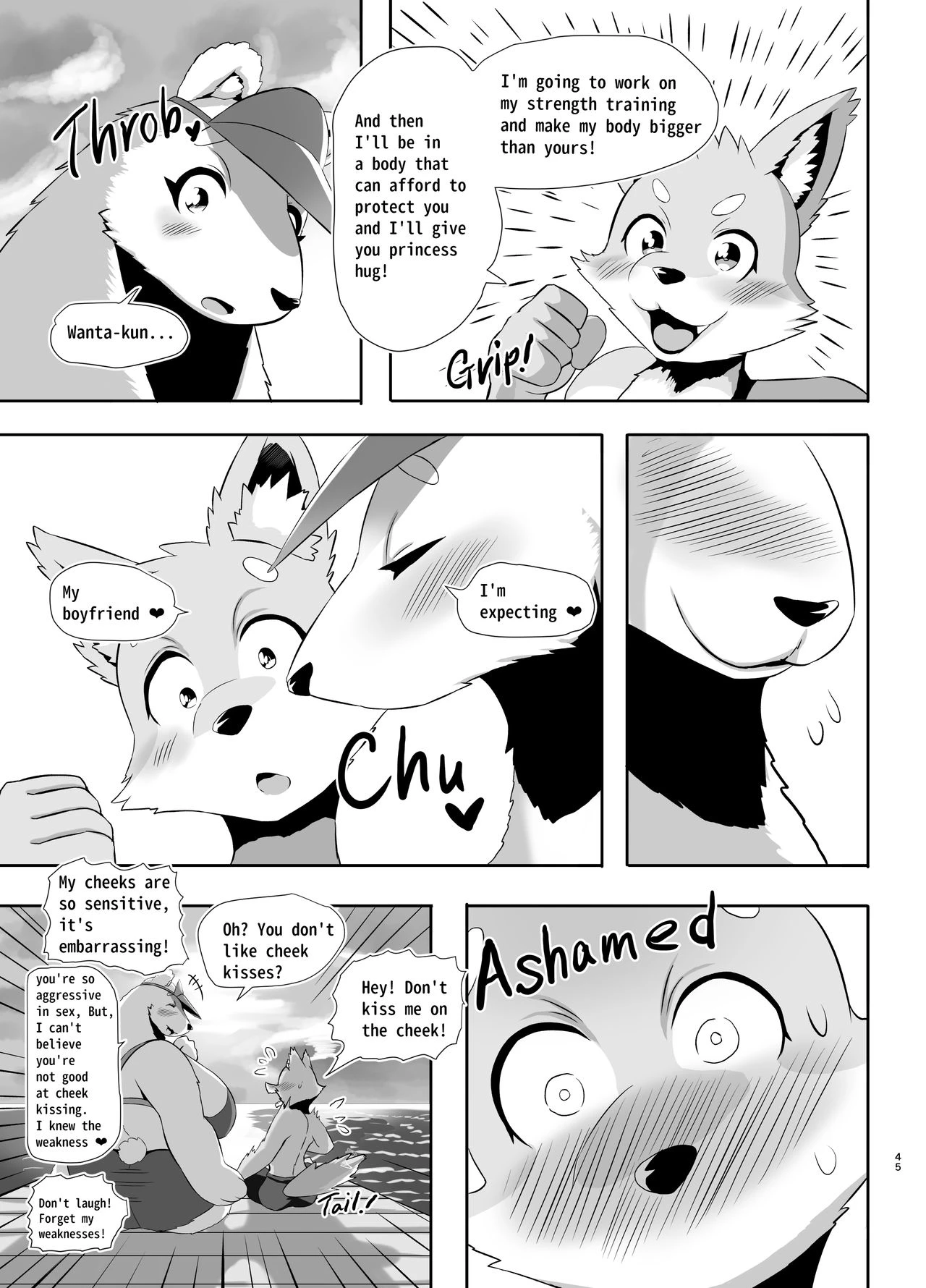 Beach Life Guard 30years old Polar bear woman First love | Kaihinkyumeishi Misoji Shirokumaonna Hajimete no Koi porn comic picture 45