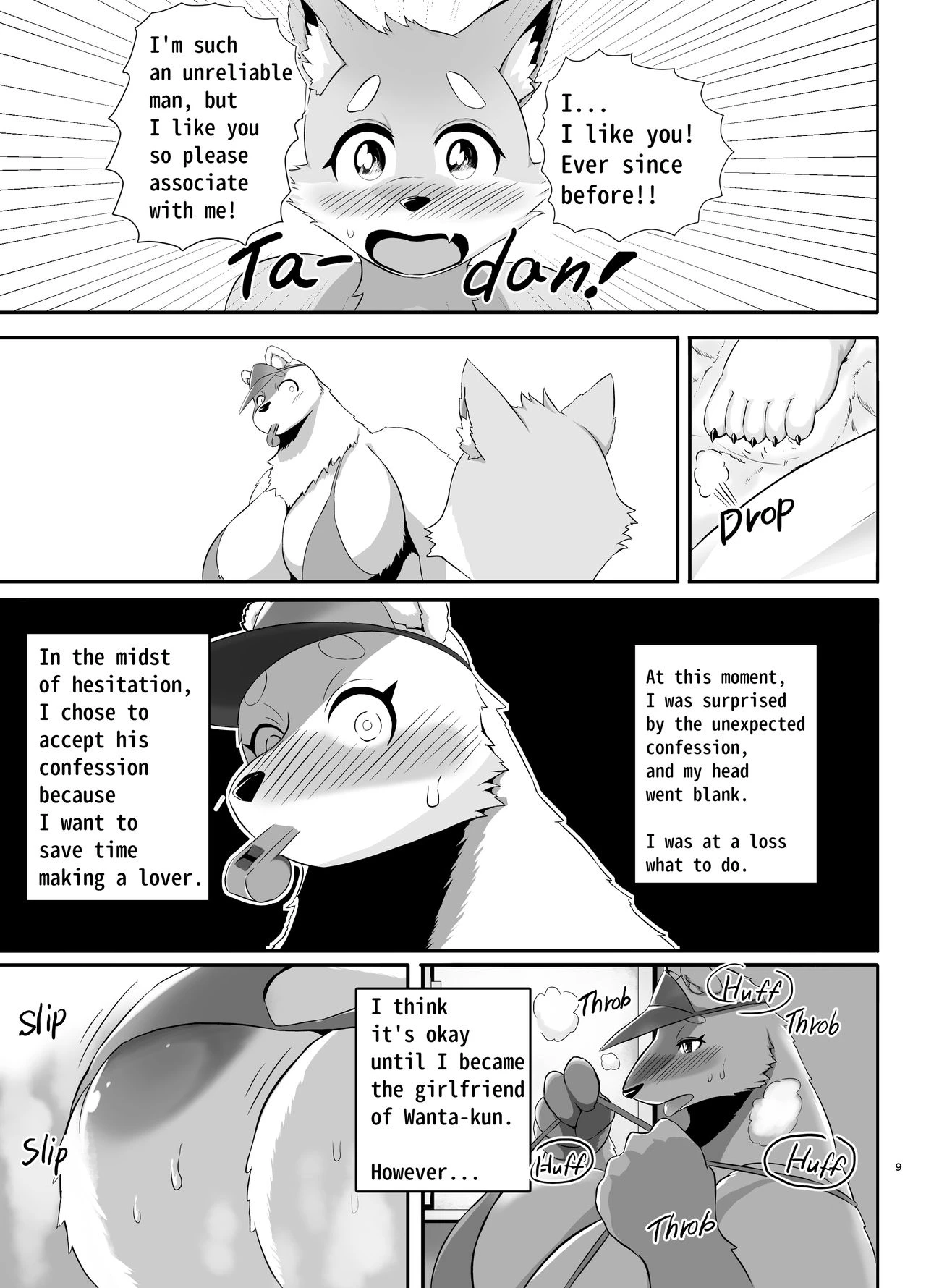 Beach Life Guard 30years old Polar bear woman First love | Kaihinkyumeishi Misoji Shirokumaonna Hajimete no Koi porn comic picture 9