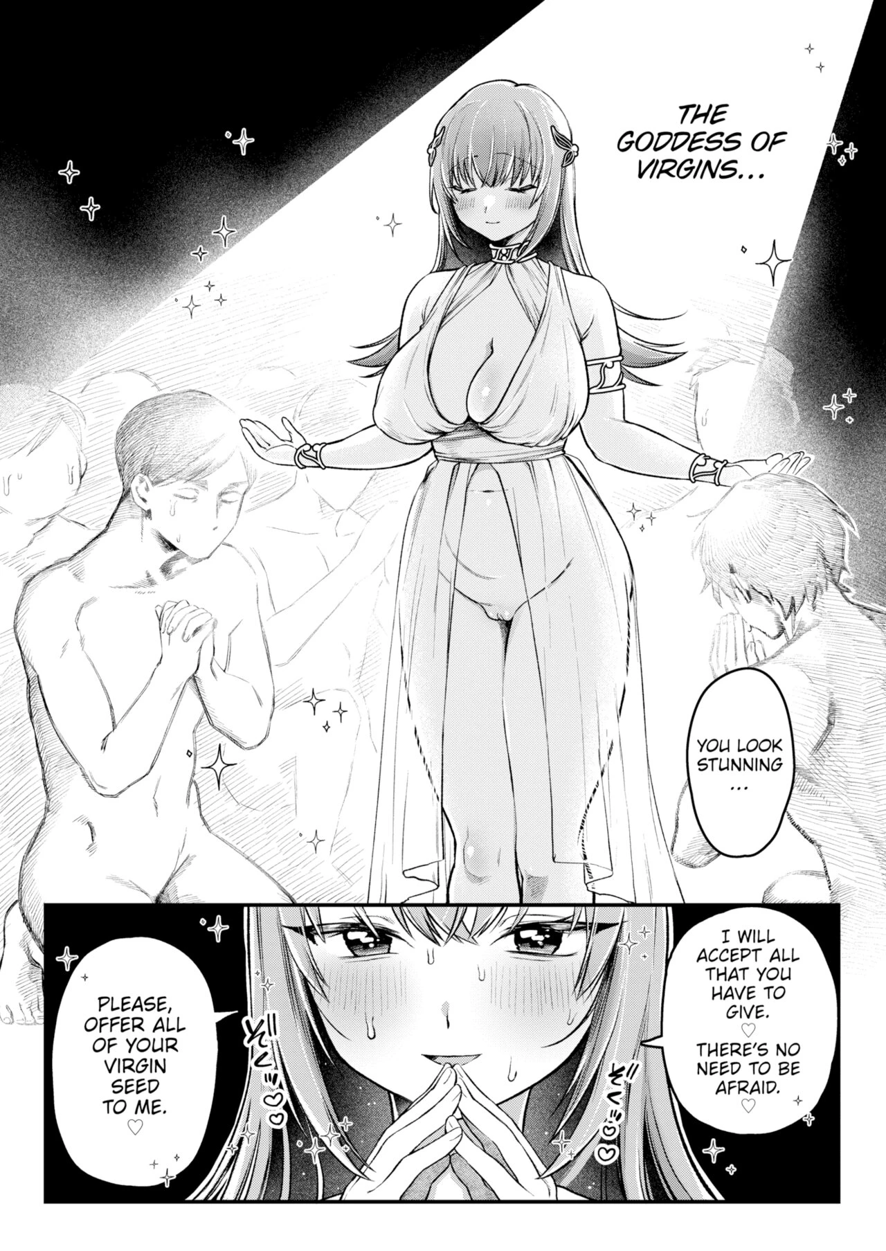 Becoming the Goddess of Virgins porn comic picture 20