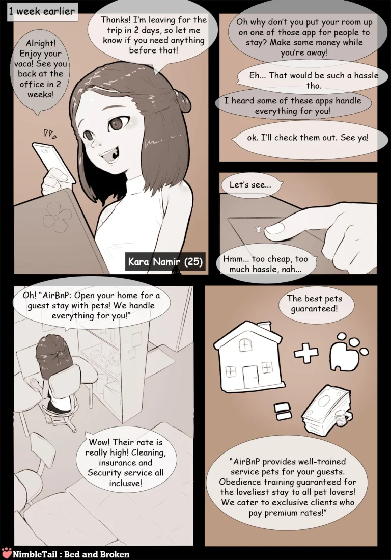 Bed and Broken porn comic picture 2