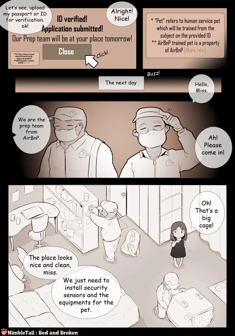 Bed and Broken porn comic picture 3