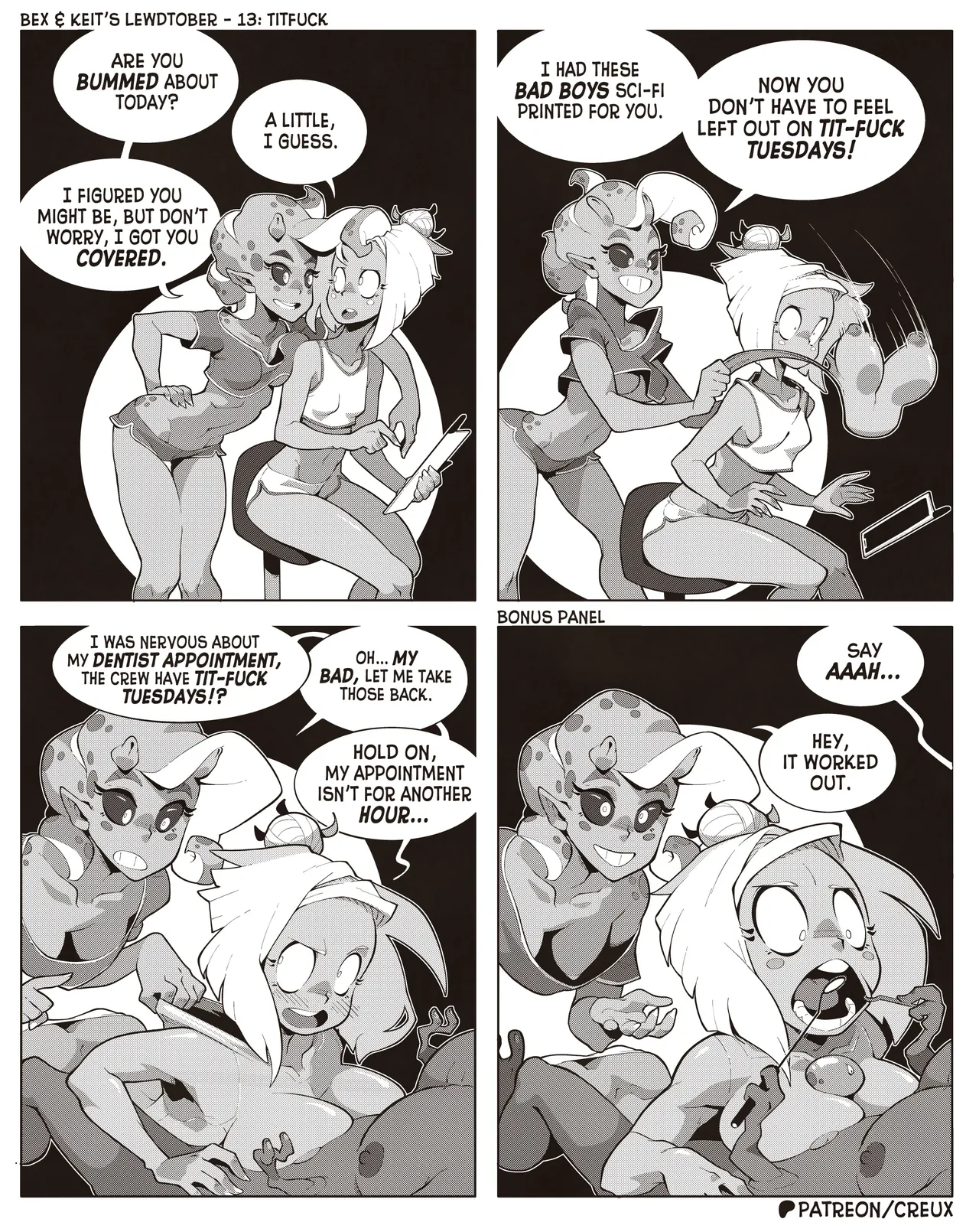 Bex & Keit's Lewdtober porn comic picture 13